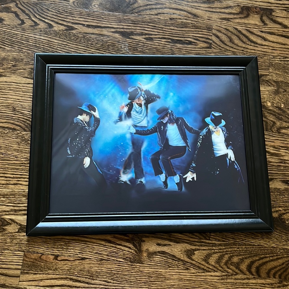 Micheal Jackson 3D blue picture